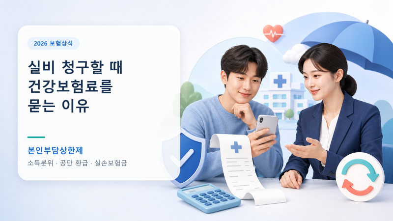 실비 청구할 때 보상담당자가 건강보험료를 왜 물어볼까? 2026년 본인부담상한제 총정리