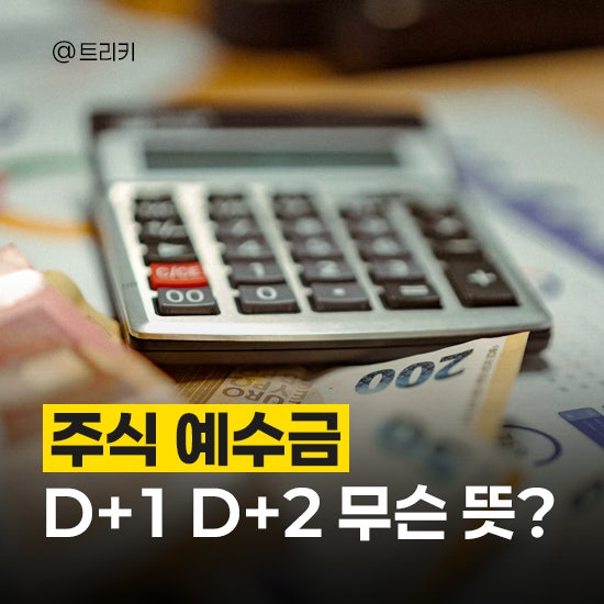 주식 예수금 D+1 D+2 뜻 차이, 매도한 돈은 언제 출금될까