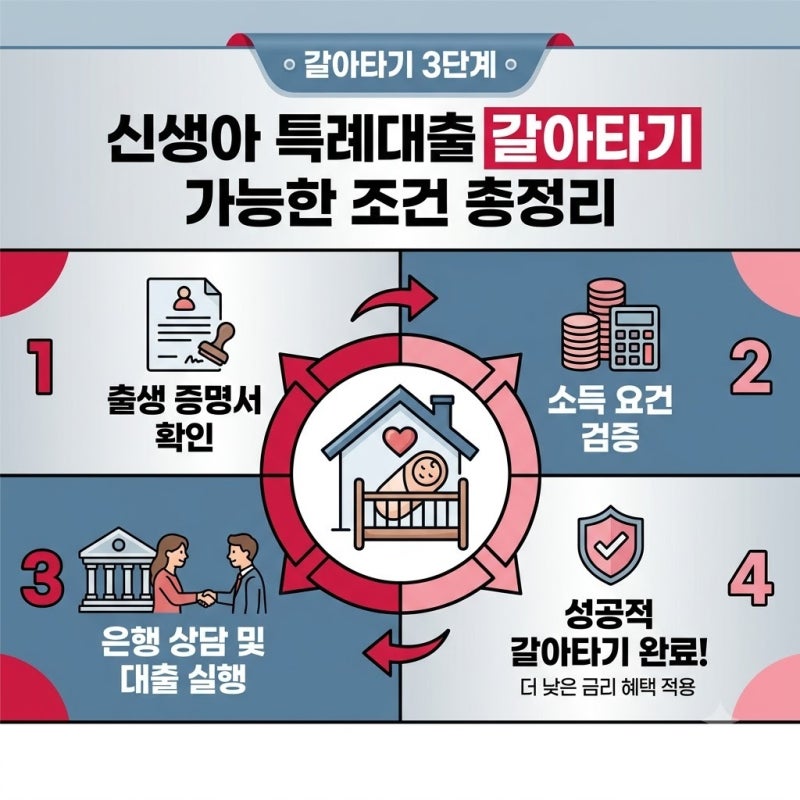 신생아 특례대출 갈아타기 가능한 조건 총정리, 6개월 직접 진행해본 결과