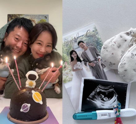 <b>김준호</b> <b>김지민</b> 2세 시험관 성공 1년만 임신 축하 근황