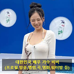 대한민국 배우 가수 비비(프로필,방송,앨범,곡,영화,워터밤 등)