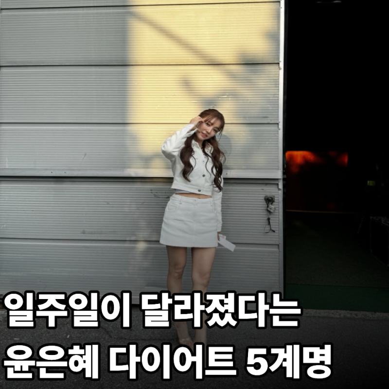40대에도 가능한, 일주일에 -3kg 빠진다는 윤은혜 다이어트 5계명