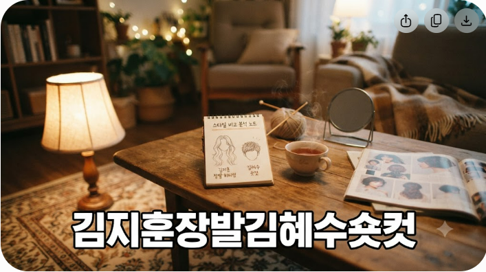 김지훈 장발 김혜수 숏컷 히피펌 비교 분석