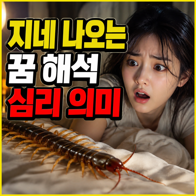 지네 나오는 꿈 상황별 해석과 심리 의미 함께 살펴보기