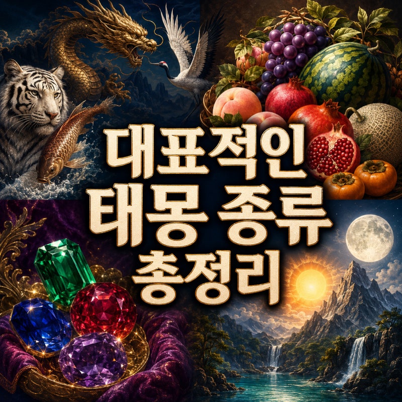 대표적인 태몽 종류 총정리｜동물·과일·보석·자연 태몽