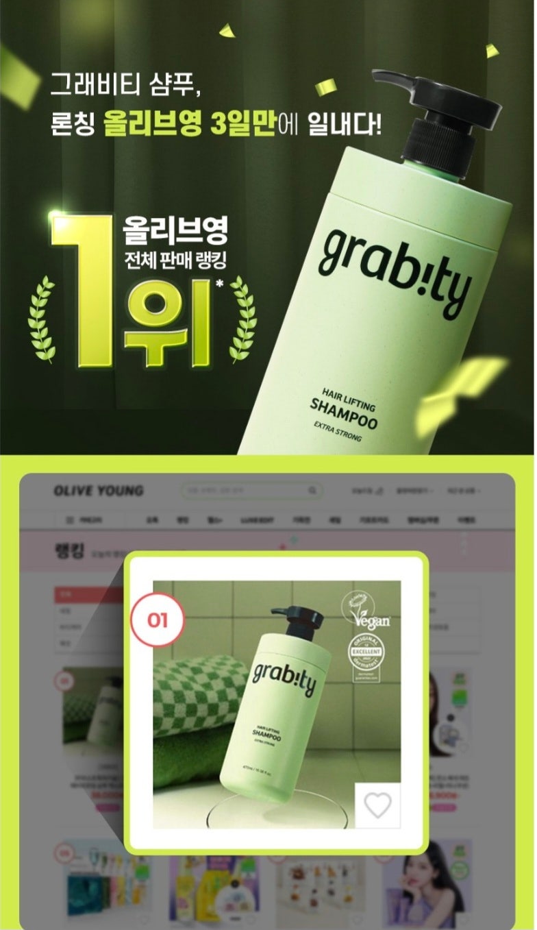 그래비티 카이스트 특허 탈모샴푸 엑스트라 스트롱 475ml, 올리브영 1위·리뷰 8만건 샴푸 체크