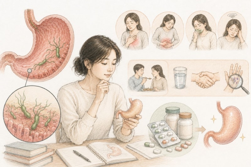 헬리코박터균 증상과 전염 경로, 제균 치료 꼭 해야 할까? (위암 연관성 총정리)