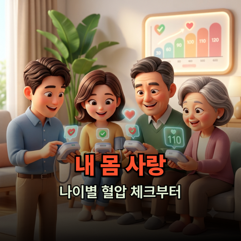 30대부터 60대까지, 연령별 혈압 정상수치 표준 가이드