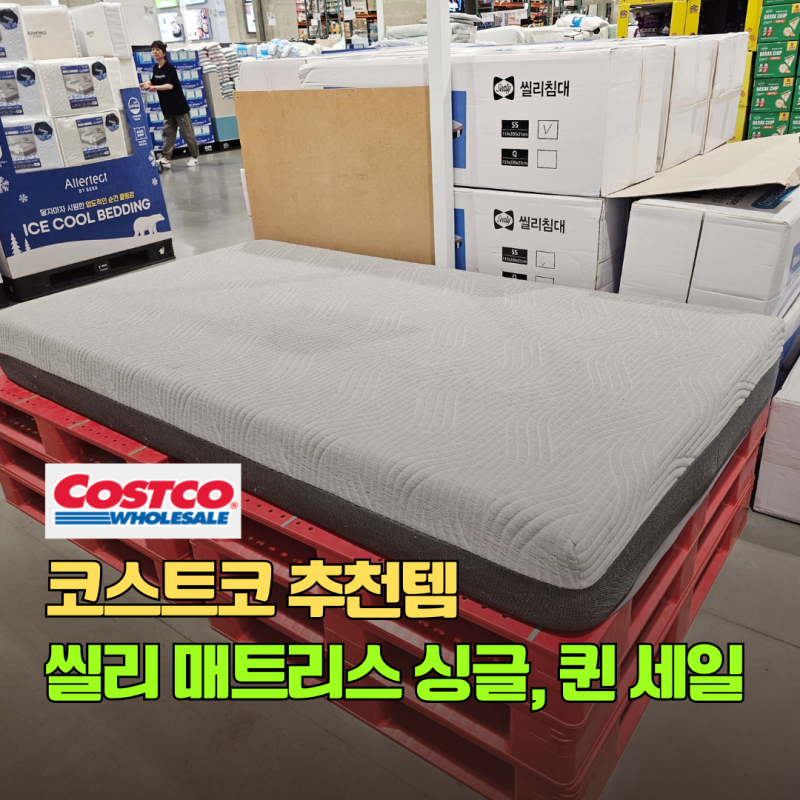 드디어 할인! 코스트코 씰리 매트리스 추천템 슈퍼싱글, 퀸 행사 가격