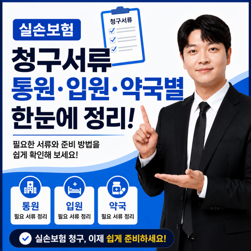 실손보험 청구서류 통원·입원·약국별 한눈에 정리