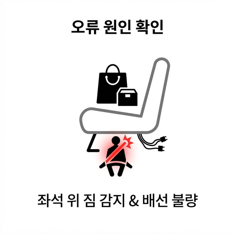 안전벨트 버클 마이크로 스위치 고장 시 나타나는 증상과 점검 방법