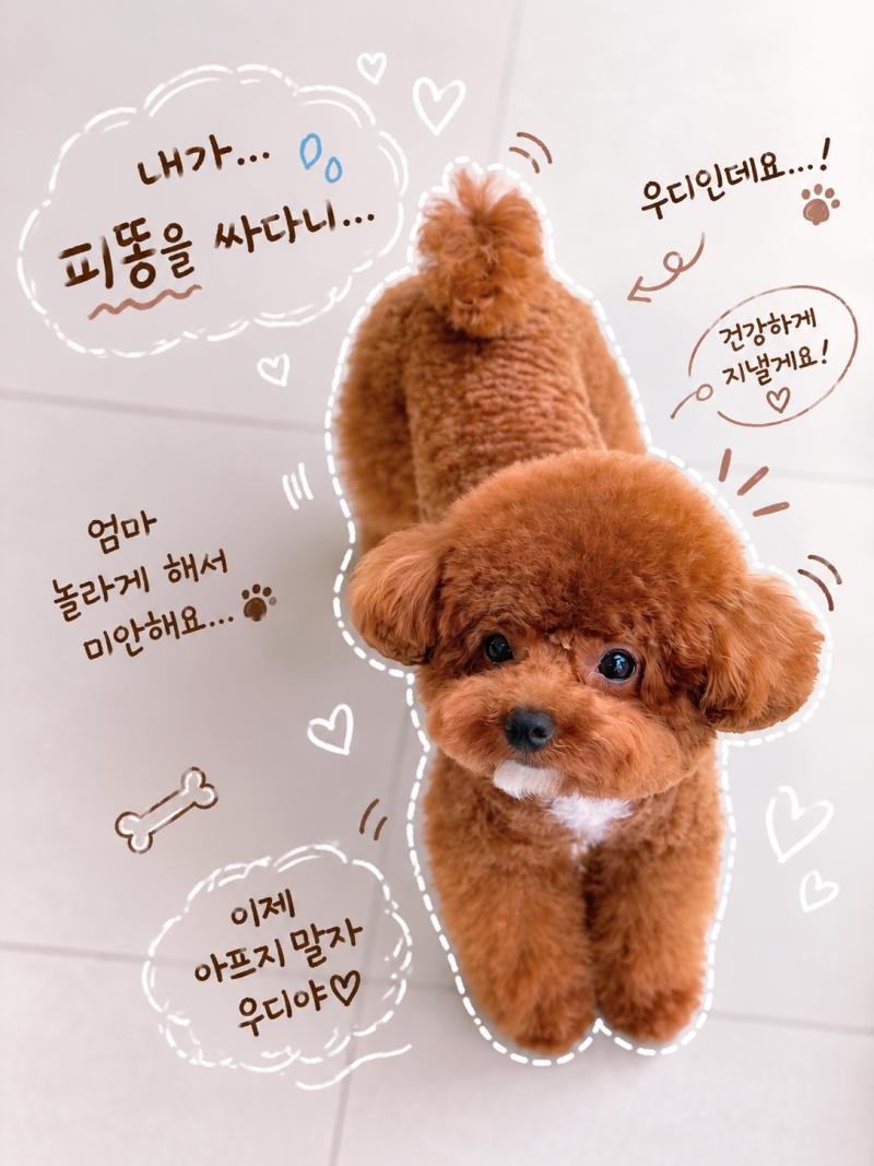 강아지 혈변 원인, 생각보다 흔한 이유 7가지와 대처법