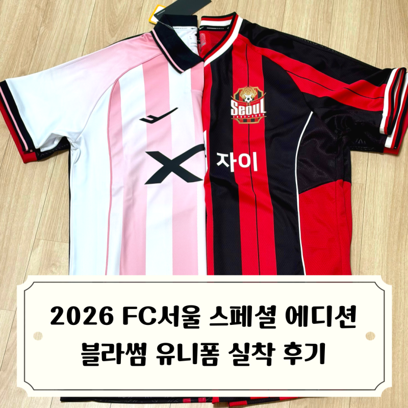 FC서울 블라썸 유니폼 핑크 실착 후기 2026 스페셜 에디션