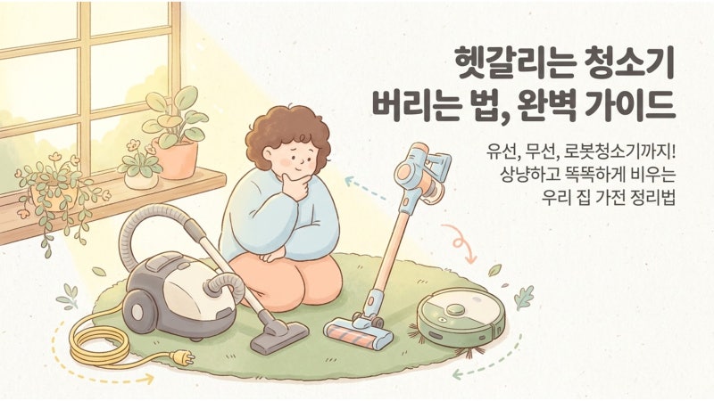 청소기 버리는법 무선 로봇 유선 종류별 폐기물 폐가전 처리와 무상수거 절차