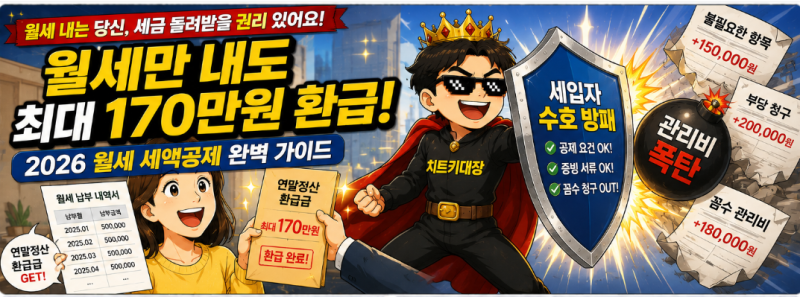[내 돈 지키는 주거비 수호 Part 5] 매년 월세 17% 현금 환급받는 '월세 세액공제' 신청법 & 원룸....