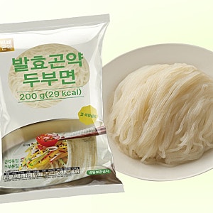 식단 관리 치트키! 100g당 14.5kcal 빼빼곤약 발효곤약두부면으로 만든 초간단 다이어트 비빔면 ....