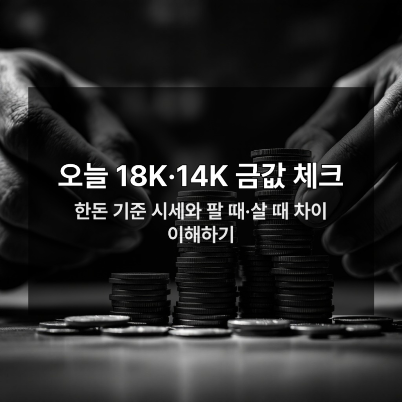 18K·14K 금시세 오늘 안 확인하면 손해 보는 이유