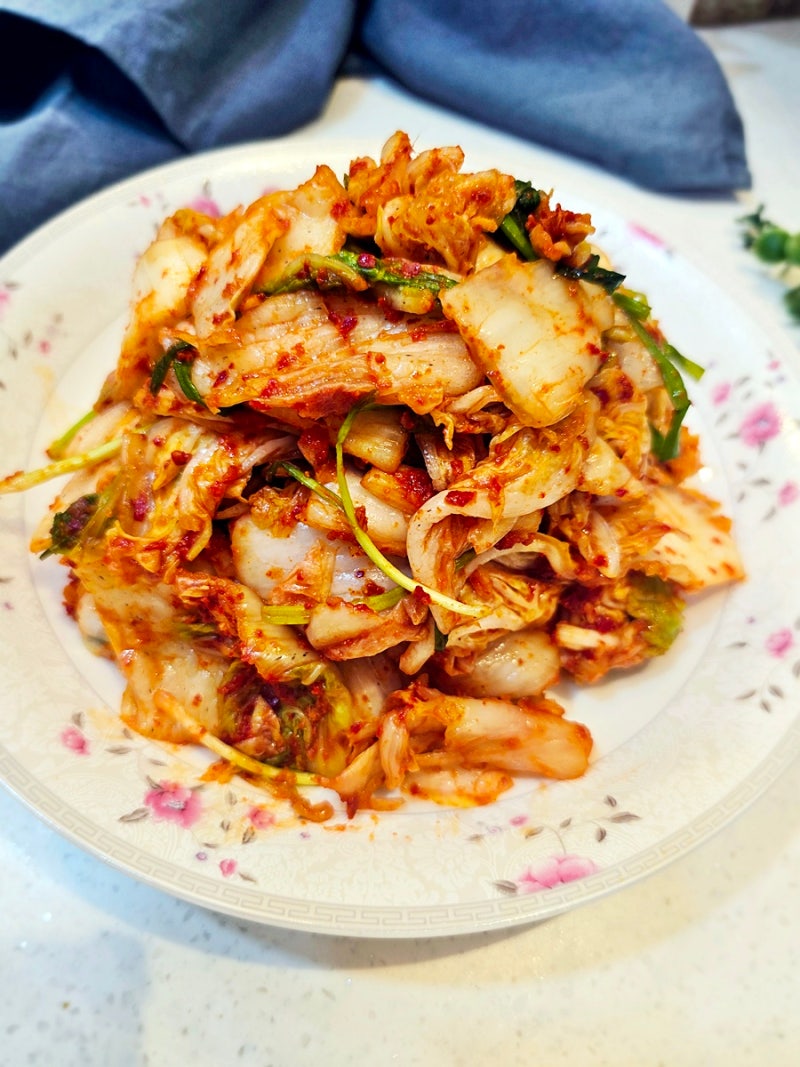 배추 한 포기 여름 배추김치 담그는 법 맛김치 막김치