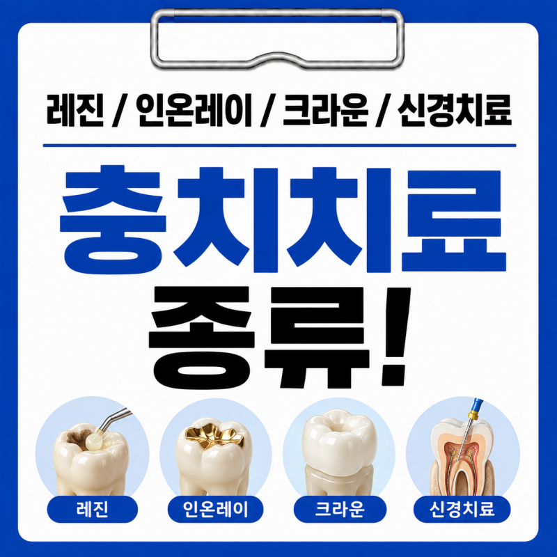충치치료 비용과 치료 종류