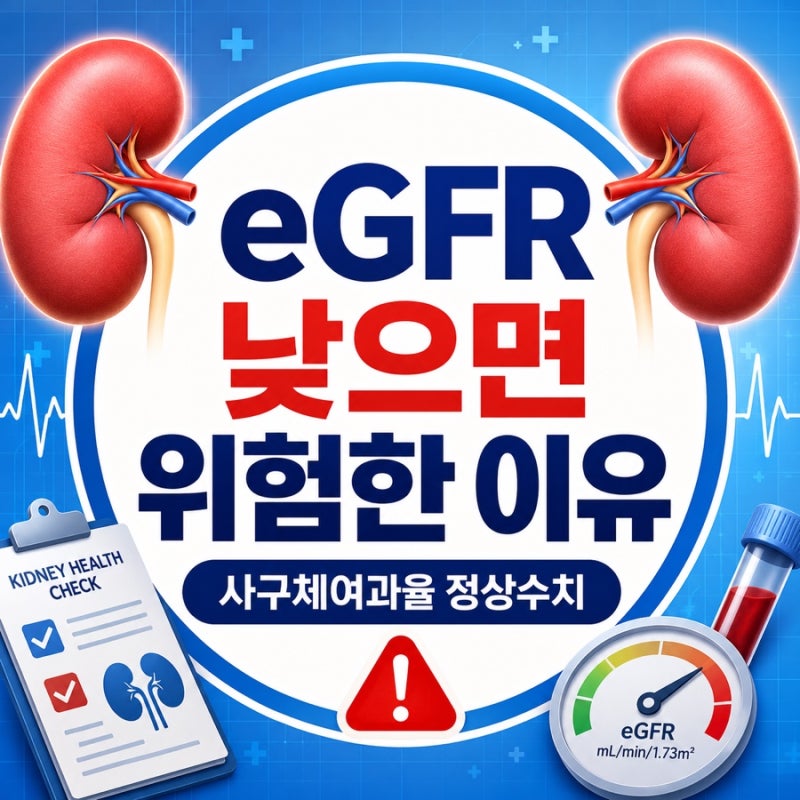 사구체여과율 정상수치, eGFR이 낮으면 위험한 이유