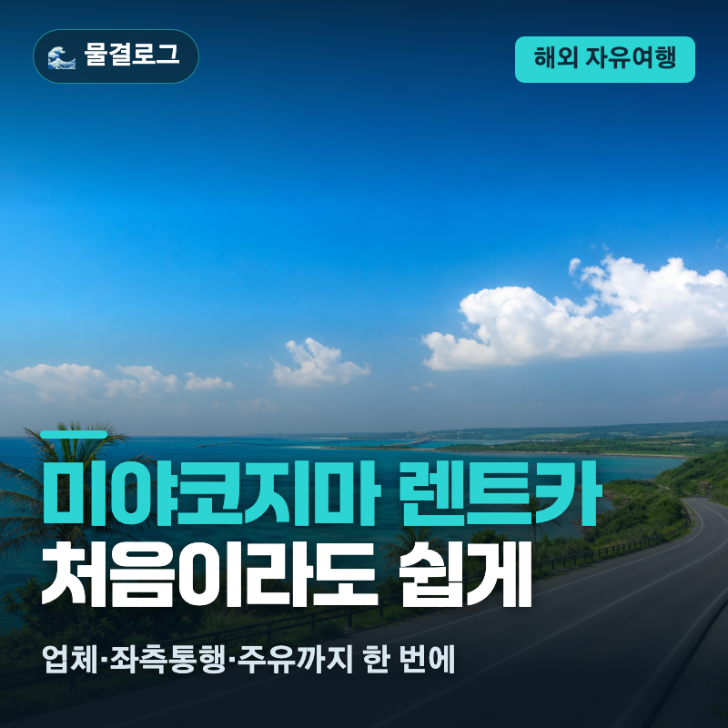 미야코지마 렌트카, 처음이라도 걱정 끝 (업체 비교·좌측통행·주유·첫날 숙소까지 2026)