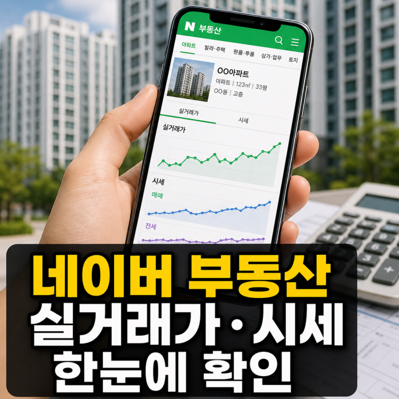 네이버 부동산으로 실거래가와 시세를 한눈에 확인하는 방법