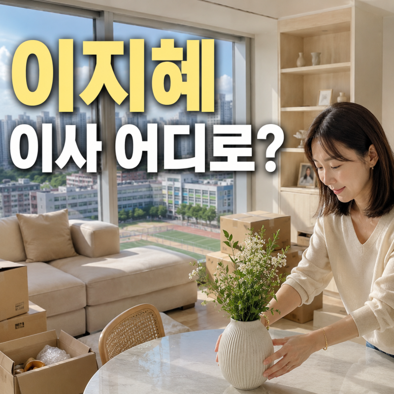 이지혜 이사 어디로 갔을까? 압구정 80평 떠나 선택한 49평 새집 공개