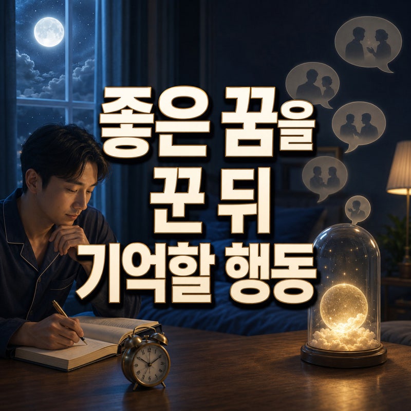 좋은 꿈을 꾼 뒤 기억해야 할 행동과 해석 기준