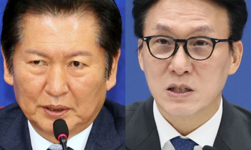 민주당 당대표 토론회 정청래 김민석 충돌