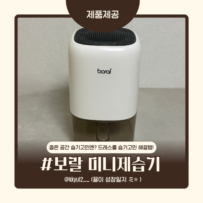 좁은 공간 습기고민엔? 드레스룸 습기고민 해결템 보랄 에어퓨어 미니제습기 솔직후기