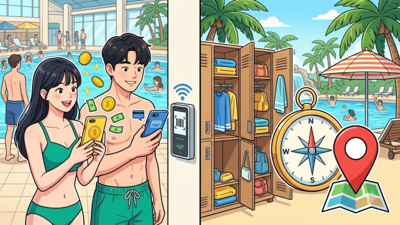 캐리비안베이 마르카바나 명당, 베이코인 충전 & 실내 락커 위치 꿀팁