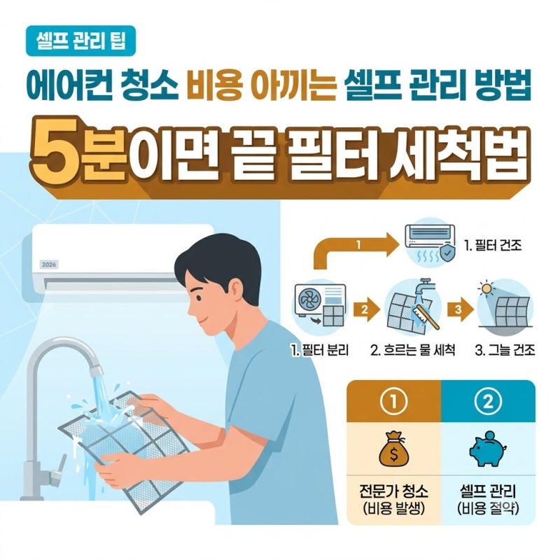 에어컨 청소 비용 아끼는 셀프 관리 방법, 알고 보니 의외의 변수는 따로 있었다