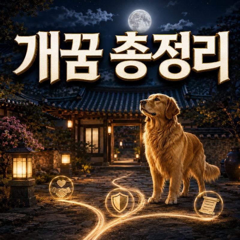 개꿈 총정리｜개가 나오는 상황별 의미