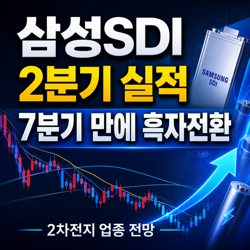 삼성SDI 2분기 실적 분석 및 전망｜7분기 만에 흑자 전환한 이유와 2차전지 배터리 업종 전망