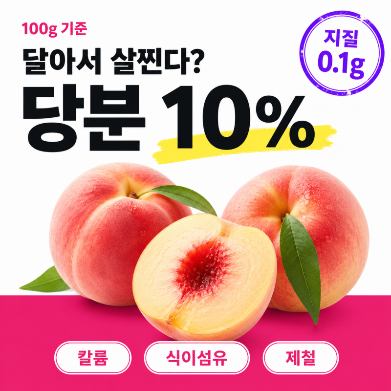 복숭아 효능, 달아서 살찐다는 오해부터 풀어봅니다