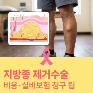 커지는 혹 지방종 제거수술 비용 및 실비 보험 청구 팁