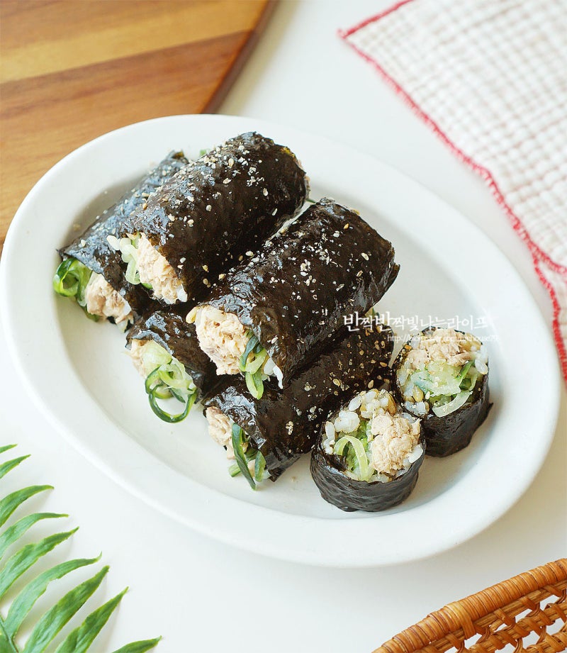 참치 오이김밥 레시피 오이 참치김밥 만들기