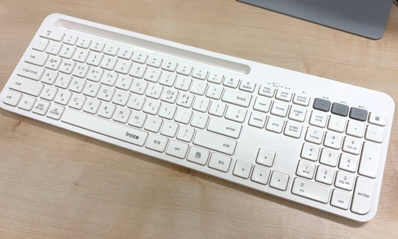 [아이노트] 멀티페어링 무선 블루투스 키보드 K608RB 사용 후기 | 가성비 키보드⌨️