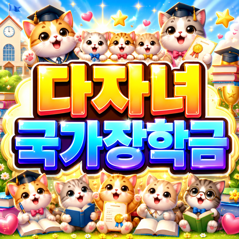 2026 다자녀국가장학금 셋째 이상 8구간까지 등록금 전액 첫째 둘째 연 최대 610만원!