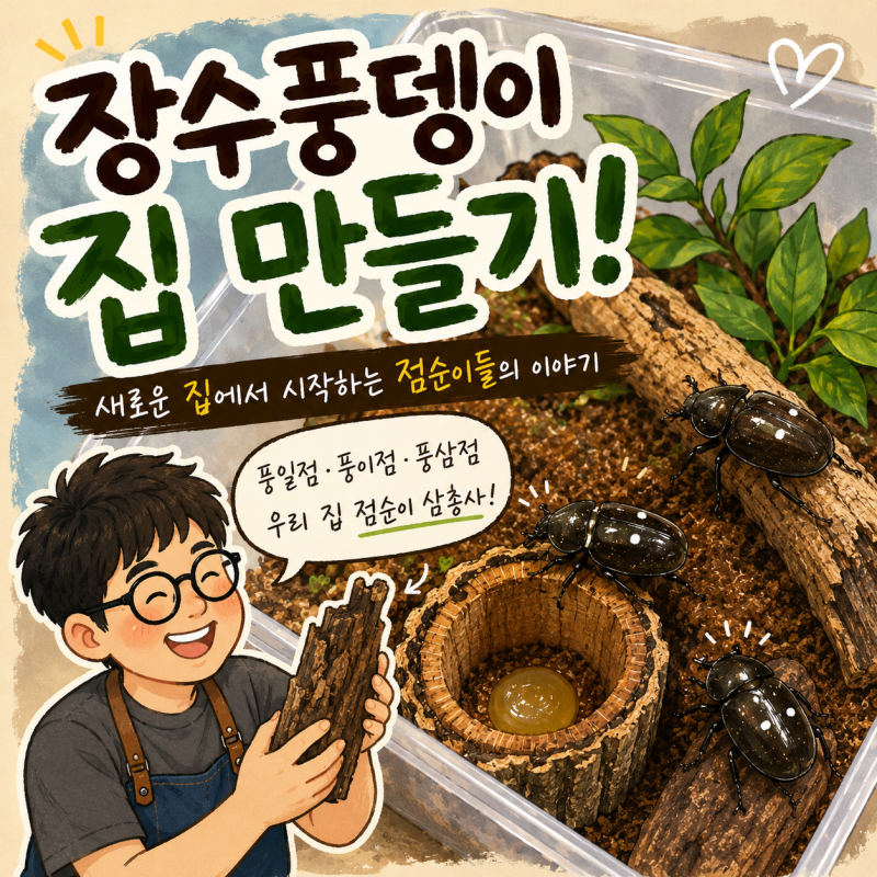 [곤충도감 외전] 장수풍뎅이 키우기 시작! 애벌레에서 성충까지 6개월의 기록