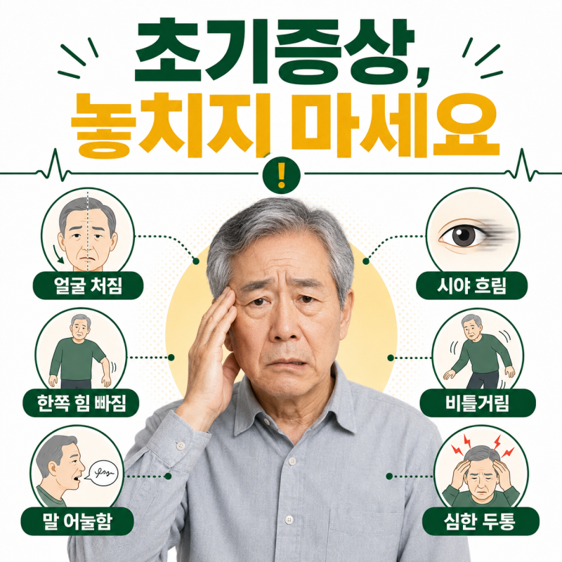 뇌경색 전조증상·초기증상, 치료 후 후유증과 재활까지 확인하세요