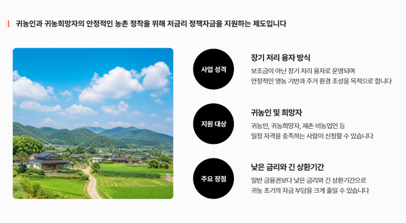 2026 귀농 농업창업 및 주택구입 지원사업 총정리 (자격조건, 지원내용)