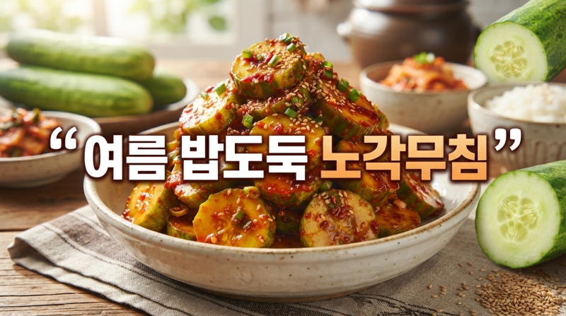입맛 잃은 여름, 쓴맛 없이 아작아작한 밥도둑 늙은 오이 노각무침 황금 레시피