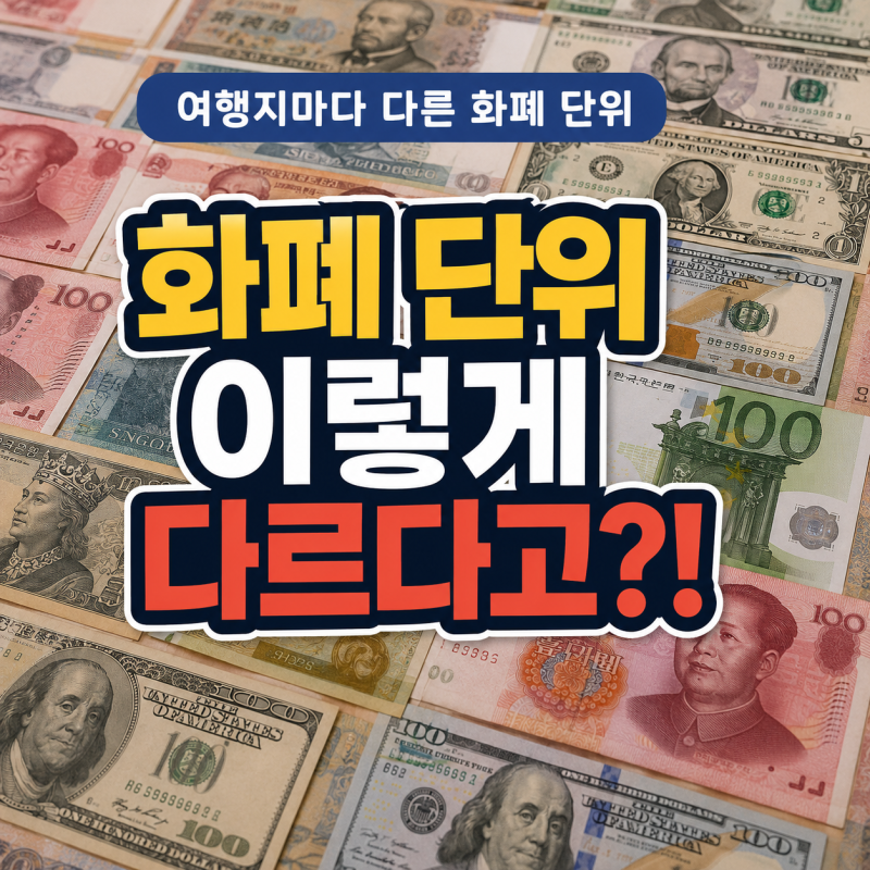 나라별 화폐 단위 총정리 - 주요 여행지 통화 정리