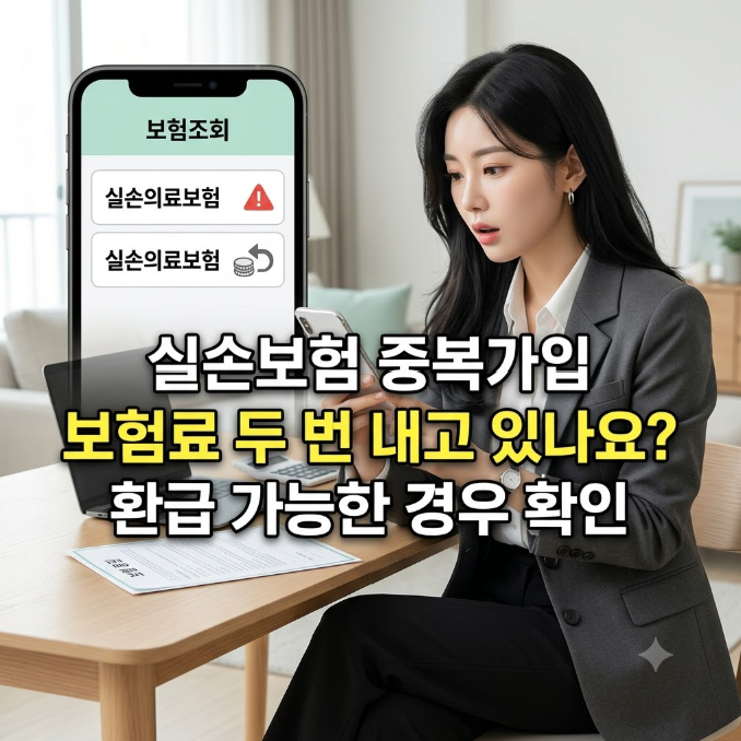 실손보험 중복가입 확인 환급 가능한 경우와 조회 방법, 직장인이 자주 놓치는 이중 납부 환....