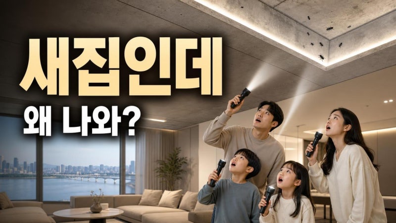 이지혜 새집 바퀴벌레 출몰, 노출 천장 리모델링 전 꼭 봐야 할 현실 체크리스트