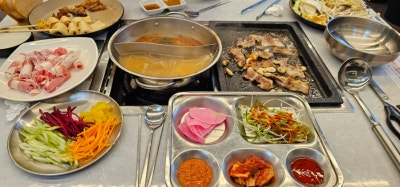 공릉동샤브샤브 육채파 무한리필, 돌돌삼겹과 월남쌈까지 한 번에 즐긴 가성비 가족외식