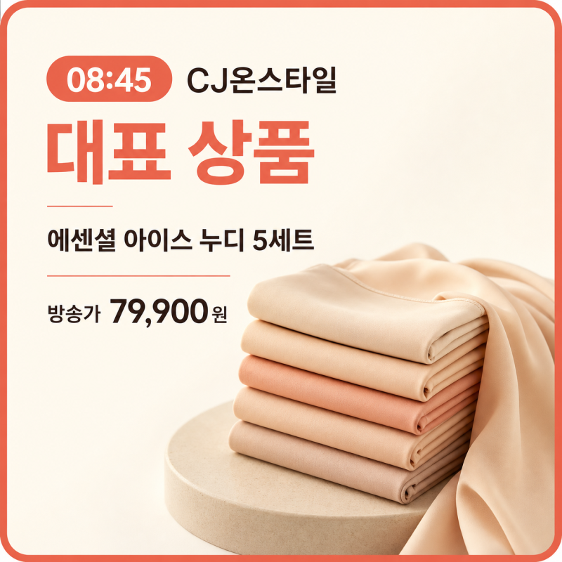 7월 31일 8시 홈쇼핑 편성표｜추천상품과 전체 방송 정리