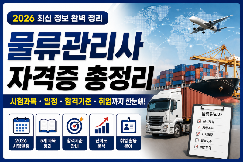 물류관리사 자격증 총정리, 시험과목부터 취업까지 한눈에