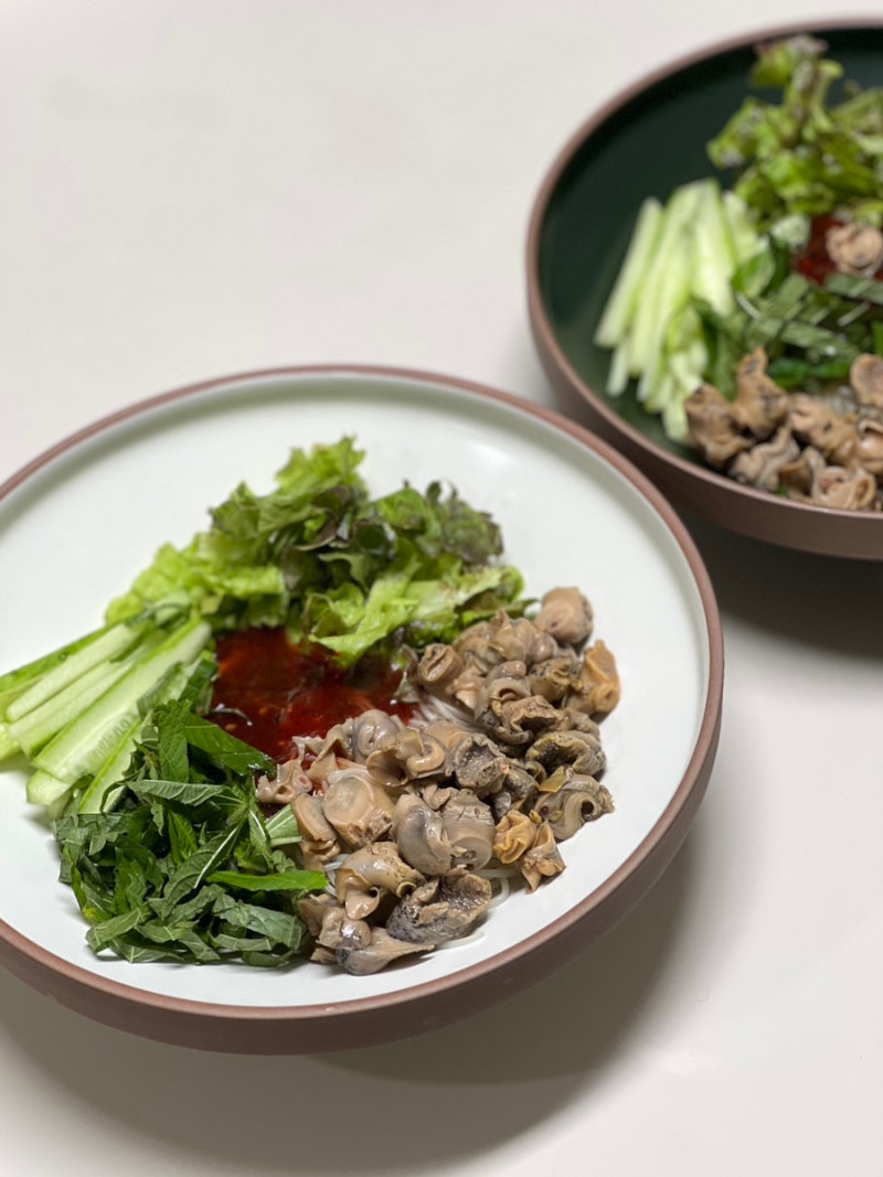 콩담백면 다이어트 레시피 고단백 식단 쉬운 여름 요리 청정원 골뱅이 비빔국수 저당 음식 ....